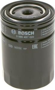 BOSCH 0 986 4B7 020 - Filtro olio autozon.pro