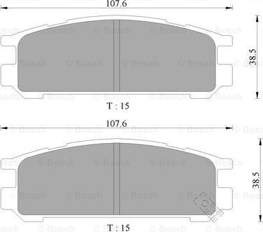 BOSCH 0 986 505 996 - Kit pastiglie freno, Freno a disco autozon.pro