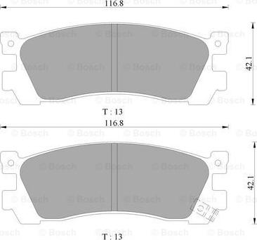 BOSCH 0 986 505 944 - Kit pastiglie freno, Freno a disco autozon.pro