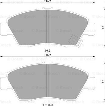 BOSCH 0 986 505 948 - Kit pastiglie freno, Freno a disco autozon.pro