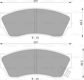 BOSCH 0 986 505 942 - Kit pastiglie freno, Freno a disco autozon.pro