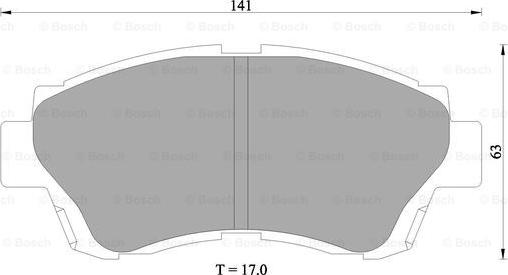 BOSCH 0 986 505 954 - Kit pastiglie freno, Freno a disco autozon.pro