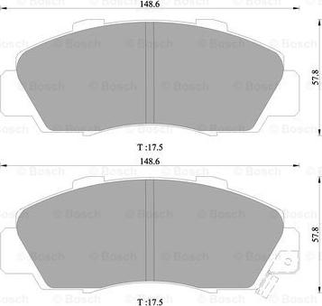 BOSCH 0 986 505 956 - Kit pastiglie freno, Freno a disco autozon.pro