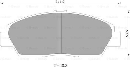 BOSCH 0 986 505 960 - Kit pastiglie freno, Freno a disco autozon.pro