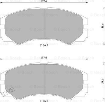 BOSCH 0 986 505 961 - Kit pastiglie freno, Freno a disco autozon.pro