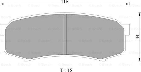 BOSCH 0 986 505 905 - Kit pastiglie freno, Freno a disco autozon.pro