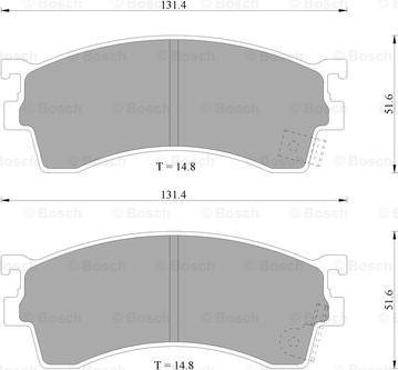 BOSCH 0 986 505 914 - Kit pastiglie freno, Freno a disco autozon.pro