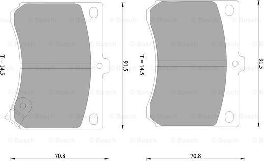 BOSCH 0 986 505 933 - Kit pastiglie freno, Freno a disco autozon.pro