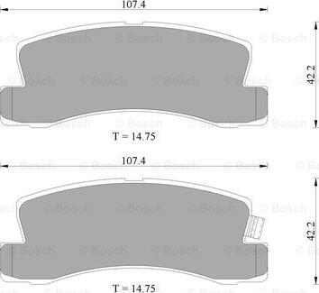 BOSCH 0 986 505 925 - Kit pastiglie freno, Freno a disco autozon.pro