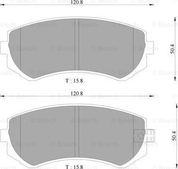 BOSCH 0 986 505 970 - Kit pastiglie freno, Freno a disco autozon.pro