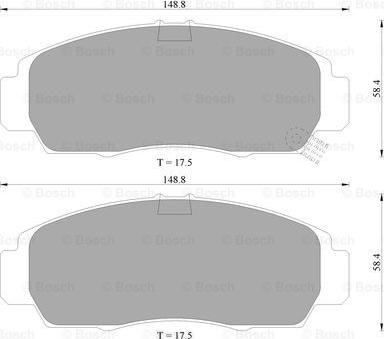 BOSCH 0 986 505 404 - Kit pastiglie freno, Freno a disco autozon.pro