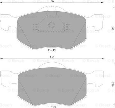 BOSCH 0 986 505 400 - Kit pastiglie freno, Freno a disco autozon.pro