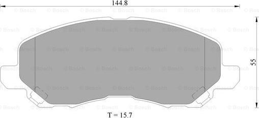 BOSCH 0 986 505 408 - Kit pastiglie freno, Freno a disco autozon.pro