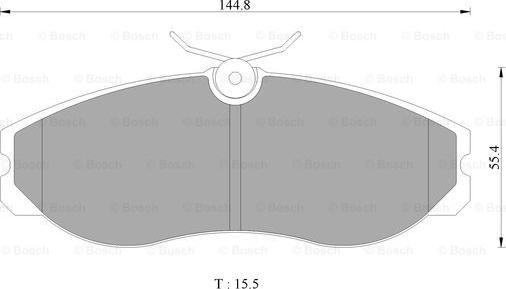 BOSCH 0 986 505 646 - Kit pastiglie freno, Freno a disco autozon.pro