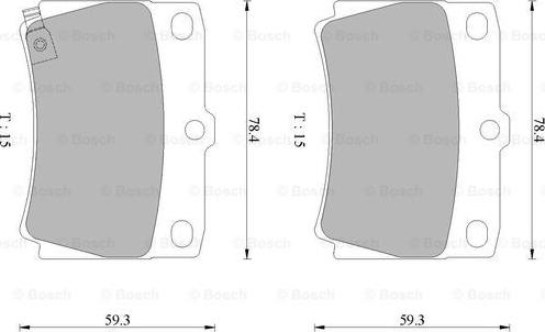 BOSCH 0 986 505 655 - Kit pastiglie freno, Freno a disco autozon.pro