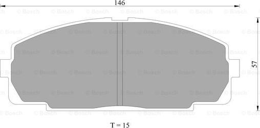 BOSCH 0 986 505 666 - Kit pastiglie freno, Freno a disco autozon.pro