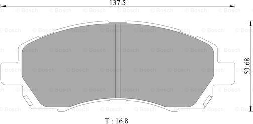 BOSCH 0 986 505 662 - Kit pastiglie freno, Freno a disco autozon.pro