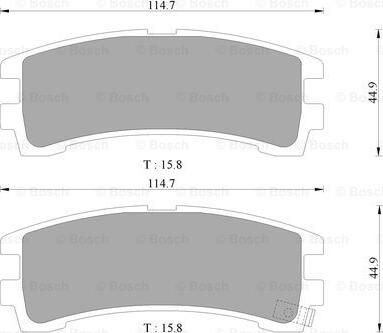 BOSCH 0 986 505 684 - Kit pastiglie freno, Freno a disco autozon.pro