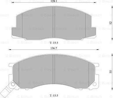 BOSCH 0 986 505 685 - Kit pastiglie freno, Freno a disco autozon.pro