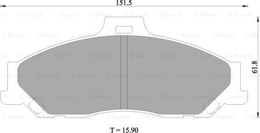 BOSCH 0 986 505 681 - Kit pastiglie freno, Freno a disco autozon.pro