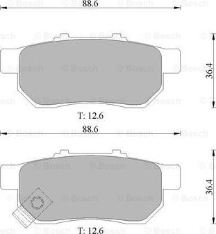 BOSCH 0 986 505 639 - Kit pastiglie freno, Freno a disco autozon.pro