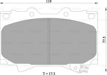 BOSCH 0 986 505 670 - Kit pastiglie freno, Freno a disco autozon.pro