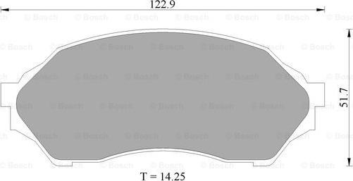 BOSCH 0 986 505 672 - Kit pastiglie freno, Freno a disco autozon.pro