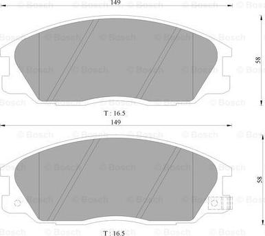 BOSCH 0 986 505 099 - Kit pastiglie freno, Freno a disco autozon.pro