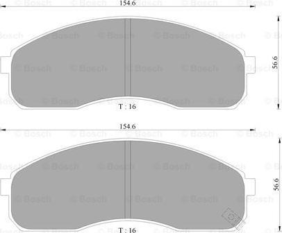 BOSCH 0 986 505 096 - Kit pastiglie freno, Freno a disco autozon.pro