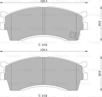 BOSCH 0 986 505 097 - Kit pastiglie freno, Freno a disco autozon.pro