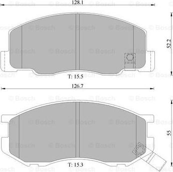 BOSCH 0 986 505 005 - Kit pastiglie freno, Freno a disco autozon.pro