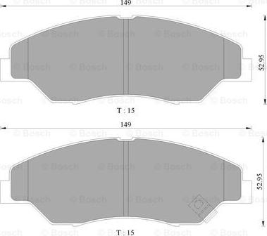 BOSCH 0 986 505 000 - Kit pastiglie freno, Freno a disco autozon.pro