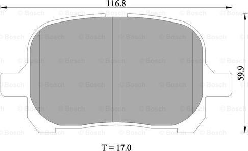 BOSCH 0 986 505 001 - Kit pastiglie freno, Freno a disco autozon.pro