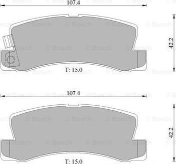 BOSCH 0 986 505 075 - Kit pastiglie freno, Freno a disco autozon.pro