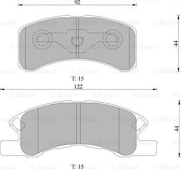 BOSCH 0 986 505 113 - Kit pastiglie freno, Freno a disco autozon.pro