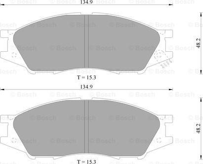 BOSCH 0 986 505 800 - Kit pastiglie freno, Freno a disco autozon.pro