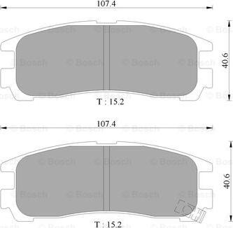 BOSCH 0 986 505 397 - Kit pastiglie freno, Freno a disco autozon.pro