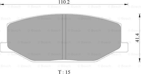 BOSCH 0 986 505 345 - Kit pastiglie freno, Freno a disco autozon.pro