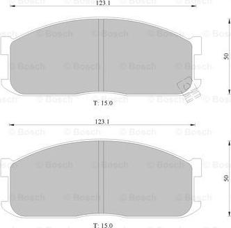 BOSCH 0 986 505 346 - Kit pastiglie freno, Freno a disco autozon.pro