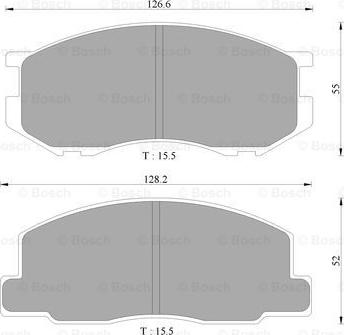 BOSCH 0 986 505 343 - Kit pastiglie freno, Freno a disco autozon.pro