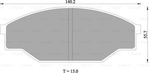 BOSCH 0 986 505 347 - Kit pastiglie freno, Freno a disco autozon.pro