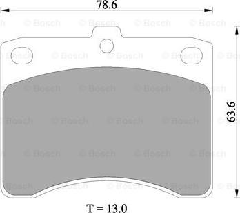 BOSCH 0 986 505 358 - Kit pastiglie freno, Freno a disco autozon.pro