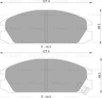 BOSCH 0 986 505 357 - Kit pastiglie freno, Freno a disco autozon.pro