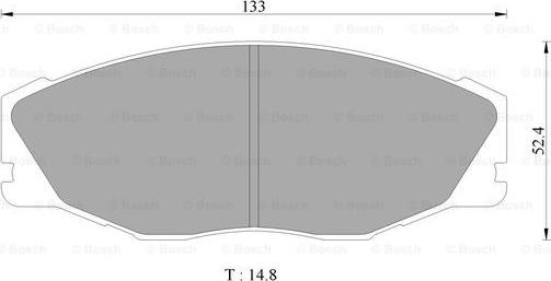 BOSCH 0 986 505 366 - Kit pastiglie freno, Freno a disco autozon.pro