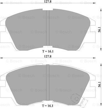 BOSCH 0 986 505 360 - Kit pastiglie freno, Freno a disco autozon.pro