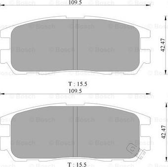 BOSCH 0 986 505 367 - Kit pastiglie freno, Freno a disco autozon.pro