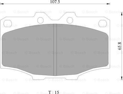 BOSCH 0 986 505 311 - Kit pastiglie freno, Freno a disco autozon.pro