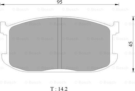 BOSCH 0 986 505 327 - Kit pastiglie freno, Freno a disco autozon.pro