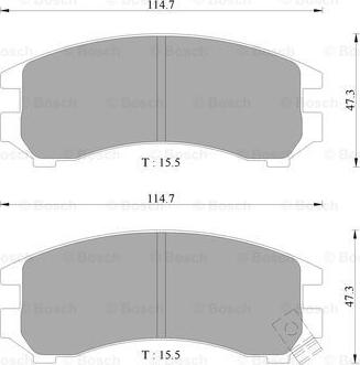 BOSCH 0 986 505 375 - Kit pastiglie freno, Freno a disco autozon.pro