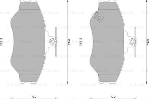 BOSCH 0 986 505 295 - Kit pastiglie freno, Freno a disco autozon.pro